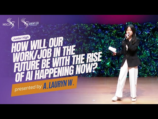 How Will Our Work/Job in the Future Be with the Rise of AI Happening Now? - Annette Lauryn W. | SLC