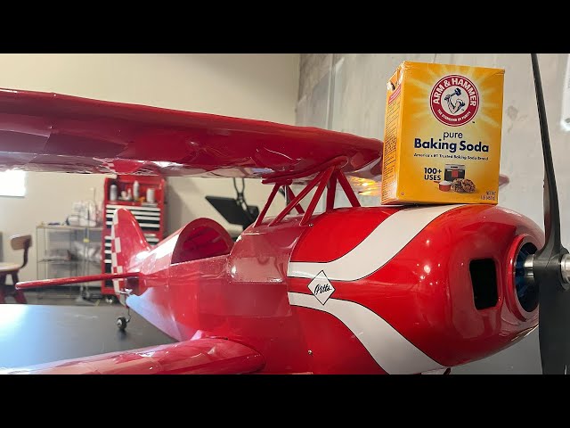 How to fix a bad RC plane brushless motor with Baking Soda? #rcplane