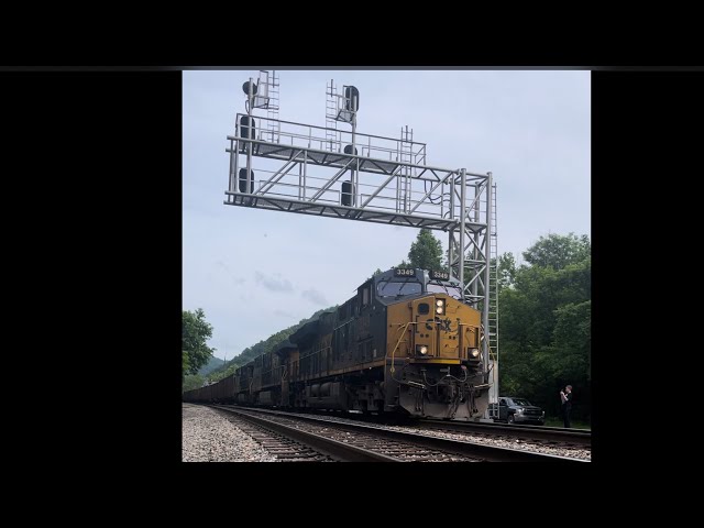 CSX train in Thurmond, West Virginia