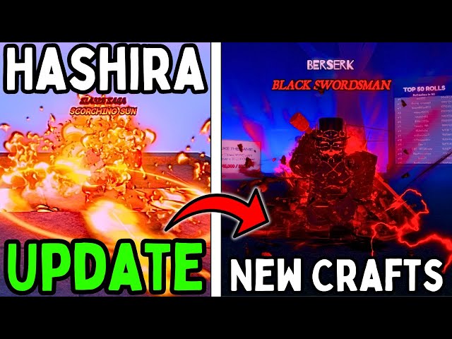 Hashira Training Arc UPDATE + OP Craftable GUTS Sword!! (Anime Roullete)