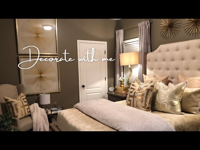 SMALL GLAM BEdROOM DECORATING IDEAS | DECORATE WITH ME