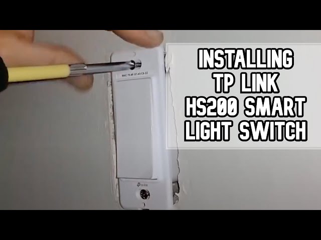 How to install TP-LINK HS200 Smart WIFI Light Switch DIY video | #diy #smartswitch