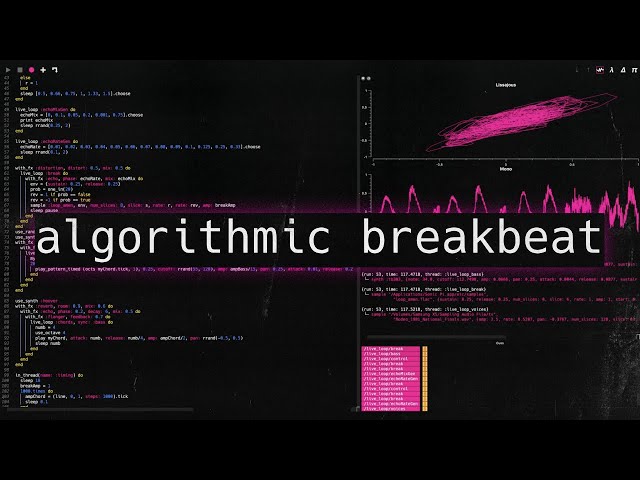 Algorithmic Breakbeat Music in Sonic Pi