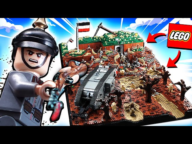 I built a BRUTAL Lego WW1 Trench War!