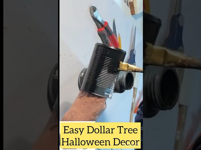 Skeleton Hand in a Can DIY! #shorts #dollartree #halloween