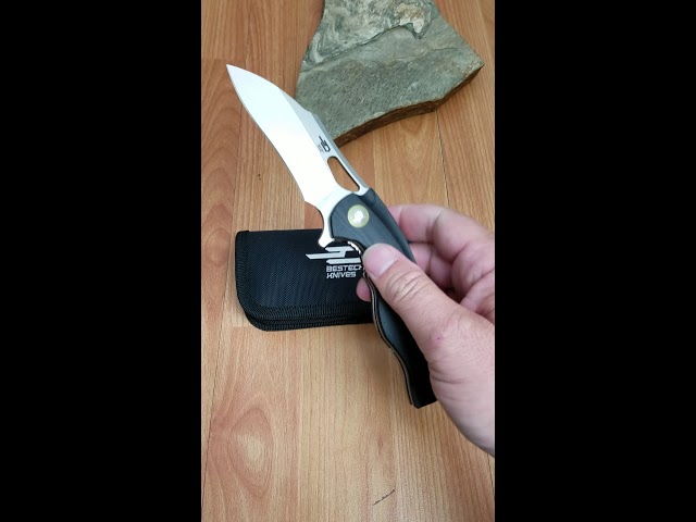 BESTECH KNIVES RHINO LINERLOCK BLACK G10 HANDLE STEEL FOLDING BLADE KNIFE G08A