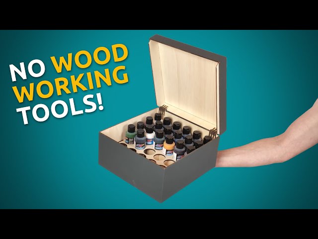 A wooden storage box done in 5 MINUTES! - Creality Falcon2