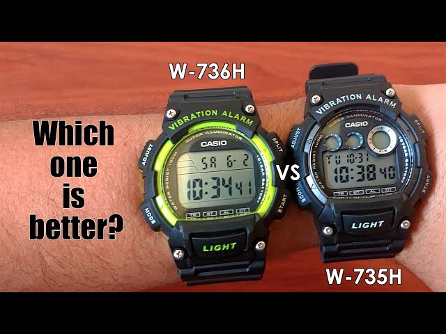 Casio W-735H vs Casio W-736H - Unboxing, Features and Differences