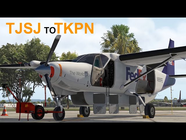 X-Plane 11 | Puerto Rico Cargo Hop TJSJ To TKPN | Carenado C208b