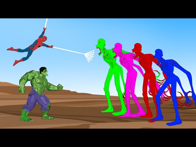 Team Hulk VS Color Team SCP 096 vs Siren Head [HD] | SUPER HEROES MOVIE ANIMATION