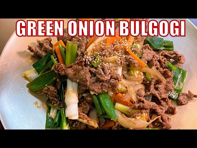 How To Make Easy And Delicious Green Onion Bulgogi (대파불고기)!