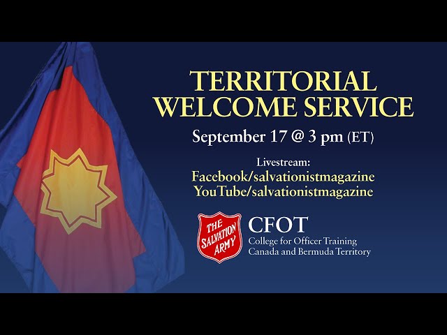 Territorial Welcome Service | Scarborough Citadel | Sept 17, 2023