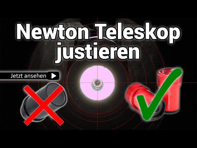 Newton Teleskop mit einer Guiding Kamera justieren