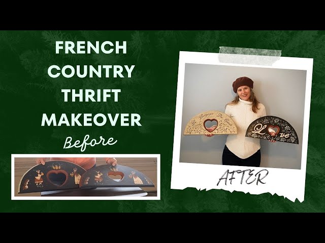 French Country Thrifted Decoration and DIY Letter Transfers