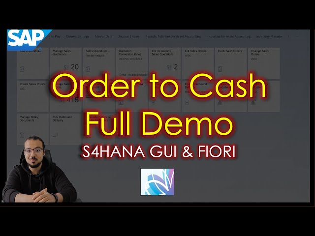 Order to Cash (O2C) Overview: SAP S4HANA Full Demo (GUI / FIORI)