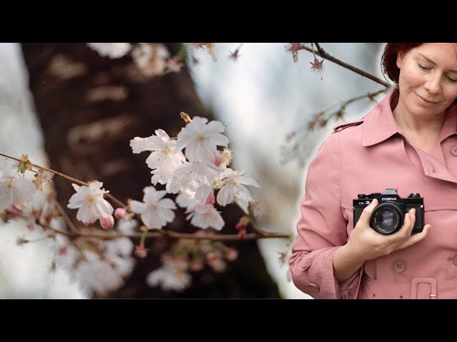 Film photography in Europe's largest Japanese garden (relaxing video with piano music) - Cosina CS-3