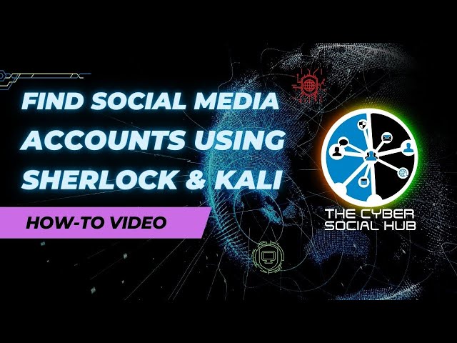 OSINT Investigation: Find Social Media Accounts with Sherlock