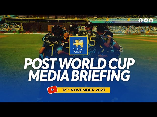 🔴 LIVE | Post World Cup Media Briefing