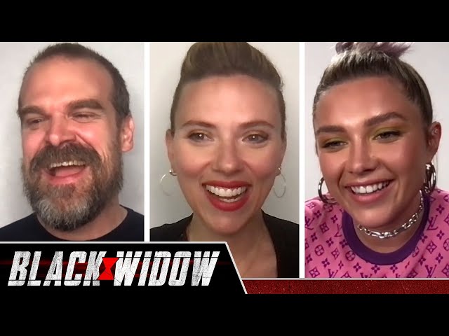 The "Black Widow" Cast Plays Who's Who