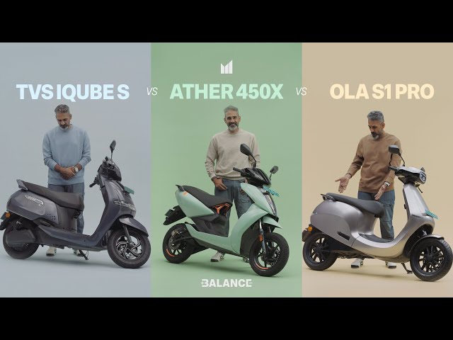 Ola S1 Pro vs Ather 450X vs TVS iQube S: India's best electric scooter