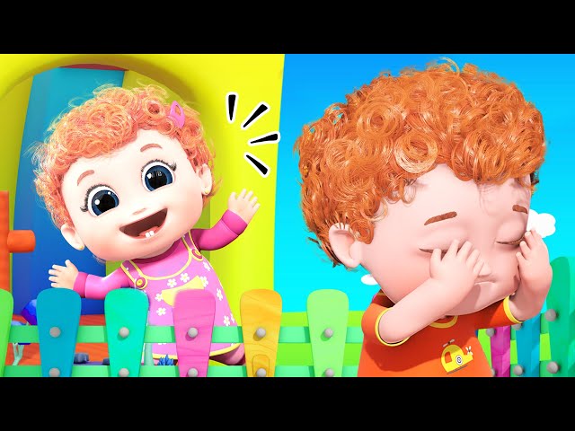Peek A Boo Song  | i can see you | for kids | 4K Nursery Rhymes & baby Songs | Blue Fish 2024