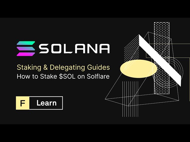 How to Stake $SOL on SOLANA - Solflare Wallet Guide