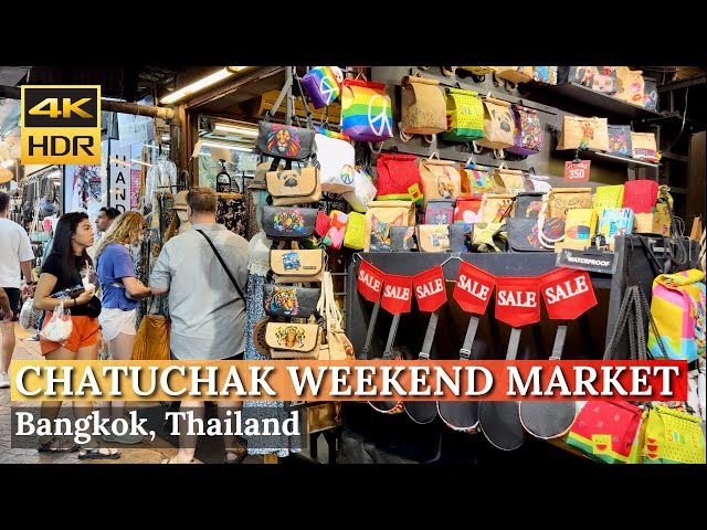 [BANGKOK] Chatuchak Weekend Market "Walk Through World's LARGEST Outdoor Market"| Thailand [4K HDR]