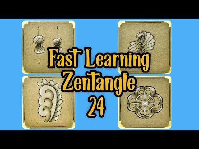 Fast Learning Zentangle || Part 24 || Easy Drawing