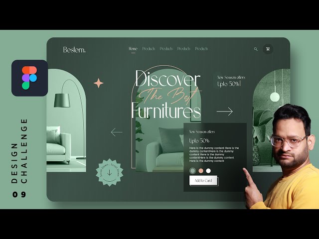 Challenge 09: Design A Professional Furniture Website Ui Using Figma 2024 Tutorial In Hindi