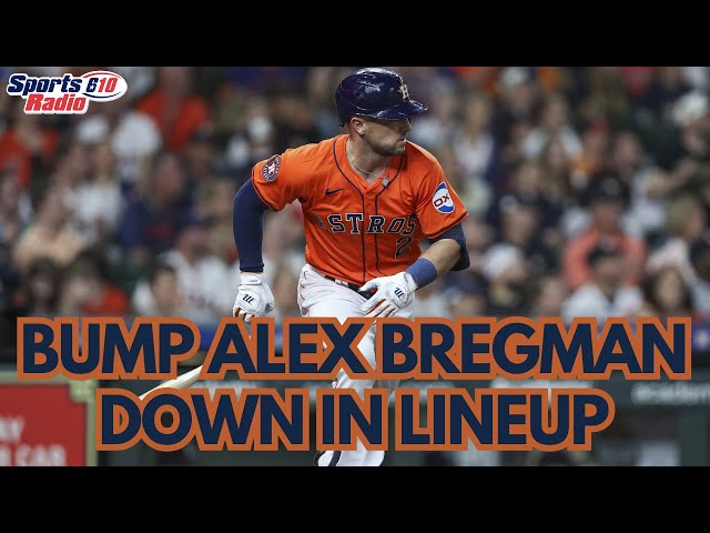 Astros Move Alex Bregman Down In The Batting Order | The Drive