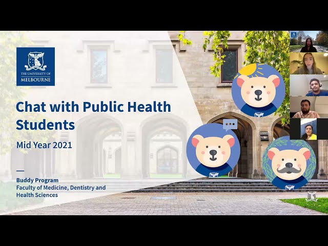 MDHS Buddy Program: Chat with Master of Public Health Students