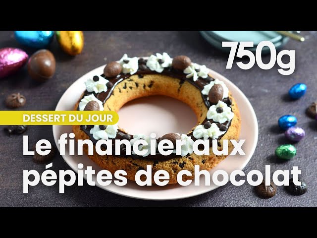 Recette du financier aux pépites de chocolat en couronne de Pâques - 750g