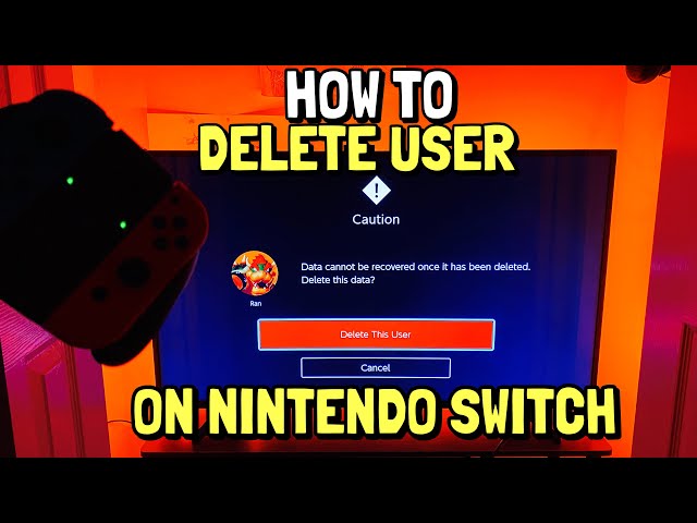 How to Delete Nintendo Switch User & Account