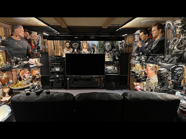Home Theater Room Tour 2024, Terminator, Predator, BTTF, Star Wars, Ghostbusters, Marvel many more!
