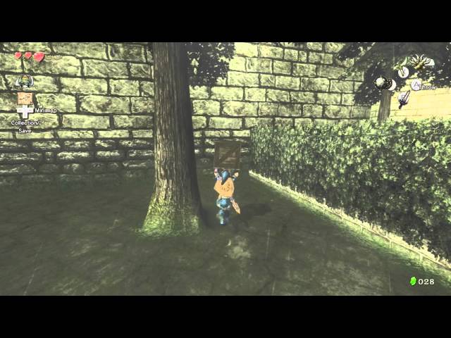 TP/HD: Skip the first barrier in Hyrule Castle (slower)