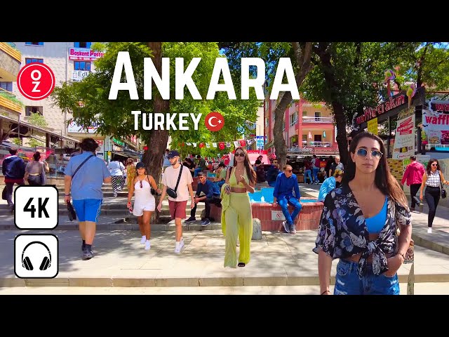 ANKARA - Türkiye 🇹🇷 Kızılay Walking Tour 4K | Street Walk | City Tour