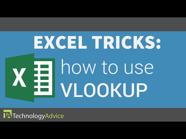 Excel Tricks - How to Use the VLOOKUP Formula