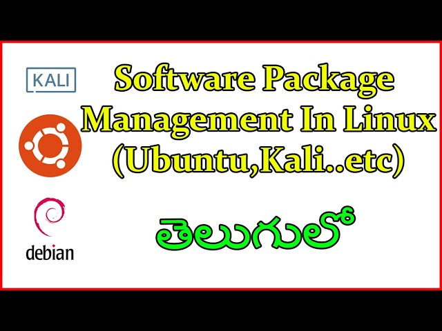 How to install Software Packages in Ubuntu, Kali Linux | Apt get | Linux Videos in Telugu