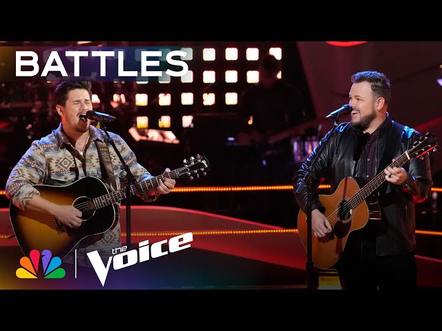 Donny Van Slee and Josh Sanders Burn Bright Covering "When It Rains It Pours" | The Voice Battles