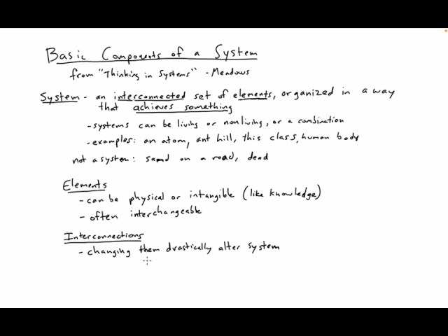 Systems Lecture 1