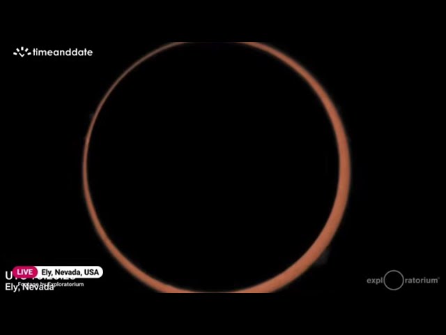 Annular solar eclipse in US peaks! See the 'ring of fire' in time-lapse