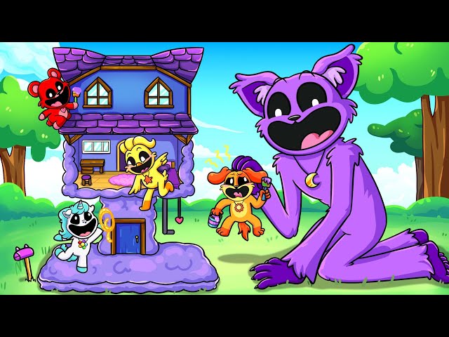 DOGDAY build a TINY HOUSE for CATNAP?! Poppy Playtime Chapter 3 Animation