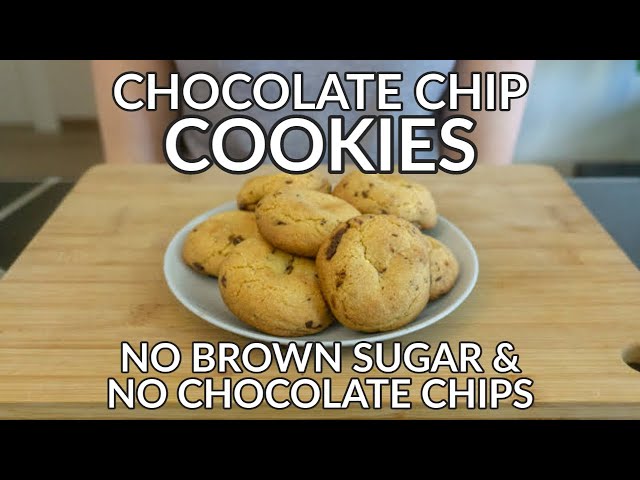Chocolate Chip Cookies Without Chocolate Chips or Brown Sugar: No Mixer Needed!