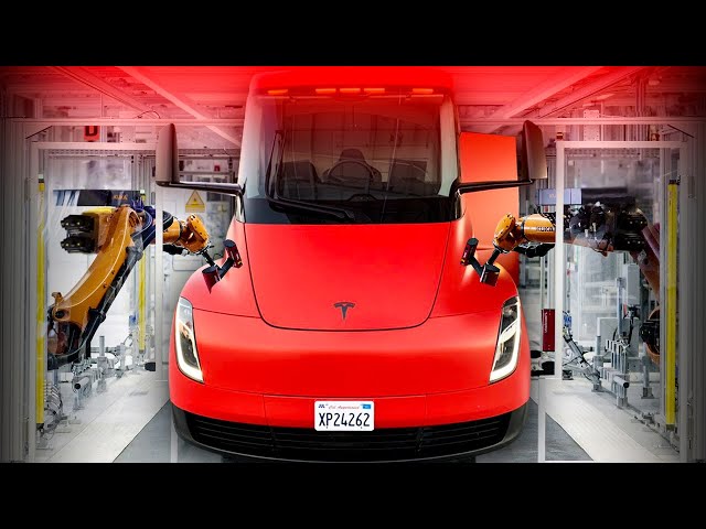 MINDBLOWING! Tesla's NEW $2.4B Semi Truck Factory