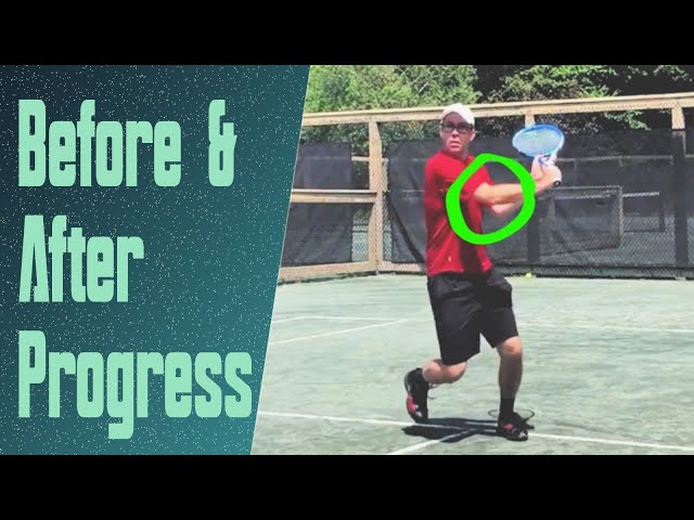 Volley, Forehand & Serve Analysis & Adjustments - On Court Footage