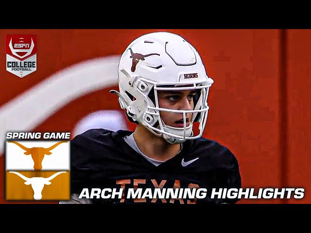 Arch Manning throws for 355 YDS & 3 TD in Texas Longhorns Spring Game 😤 | ESPN College Football