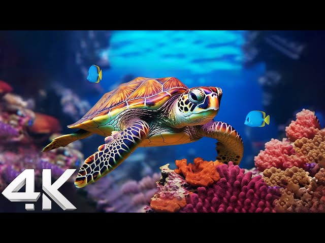 The Ocean 4K - Sea Animals for Relaxation, Beautiful Coral Reef Fish in Aquarium 4K Utra HD