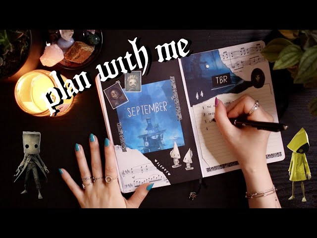 SEPTEMBER PLAN WITH ME | reading journal set up ✧ little nightmares