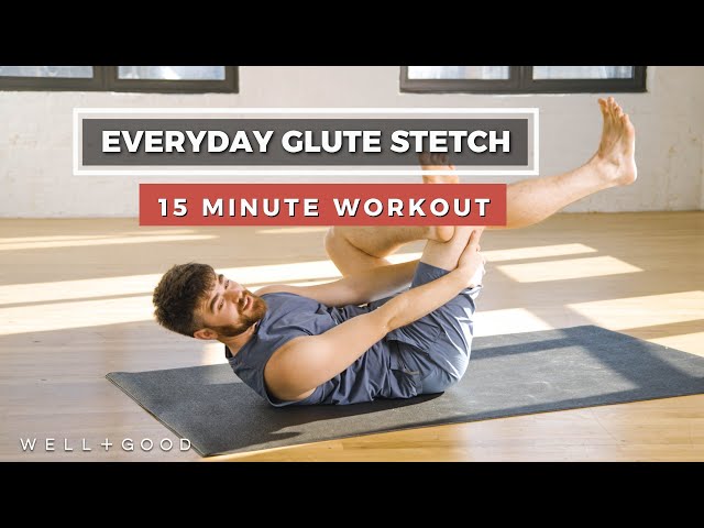 Stretches to Loosen Your Glutes | Trainer of the Month Club | Well+Good
