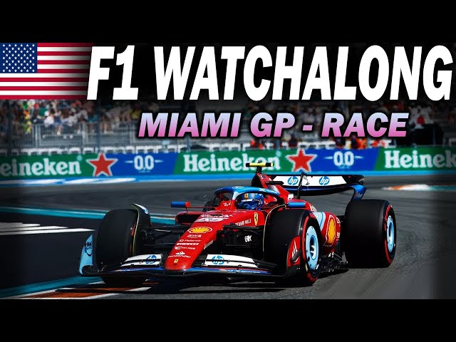 🔴 F1 Watchalong - MIAMI GP - RACE - with Commentary & Timings